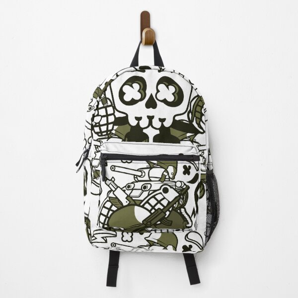 Item preview, Green Army Skull Head designed and sold by BeeMeCreative.