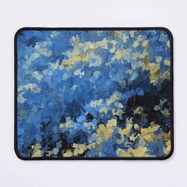 Item preview, Falling Flower Petals Blue Yellow and Black Abstract designed and sold by JariHawk.