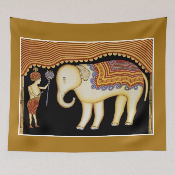 Item preview, ELEPHANT WITH A BOY : Vintage 1943 Abstract Surreal Painting Print designed and sold by posterbobs.