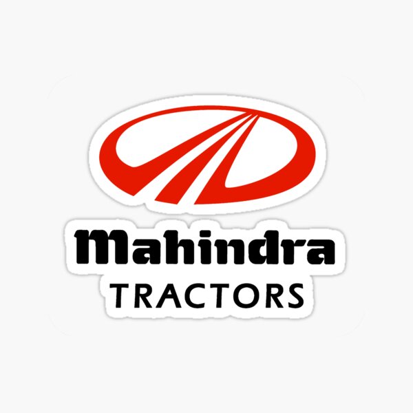 "TRACTOR "MAHINDRA TRACTORS" LOGO" Sticker for Sale by MaxGrant501