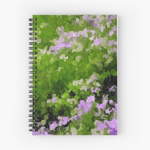 Item preview, Falling Flower Petals Greens Violets and Black Abstract designed and sold by JariHawk.
