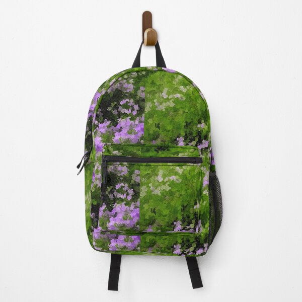 Item preview, Falling Flower Petals Greens Violets and Black Abstract designed and sold by JariHawk.