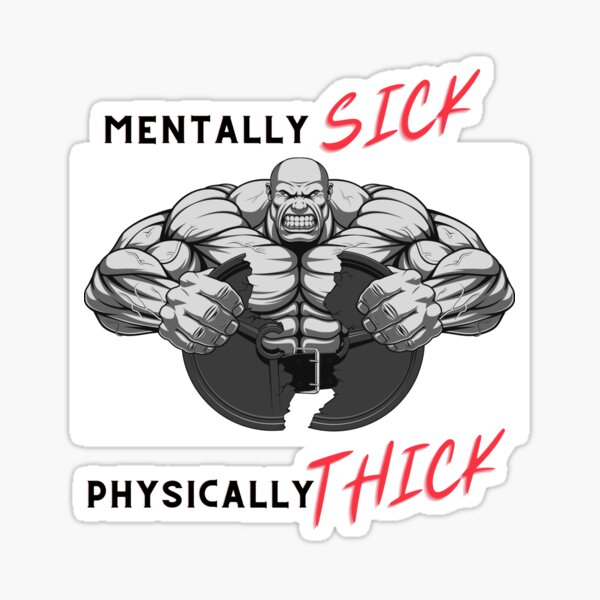 "Are you THICK?" Sticker for Sale by TitanSociety Redbubble