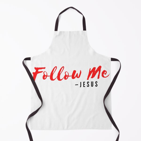 Item preview, Jesus Says, Follow Me | Red and Black on White designed and sold by WordsToArt.