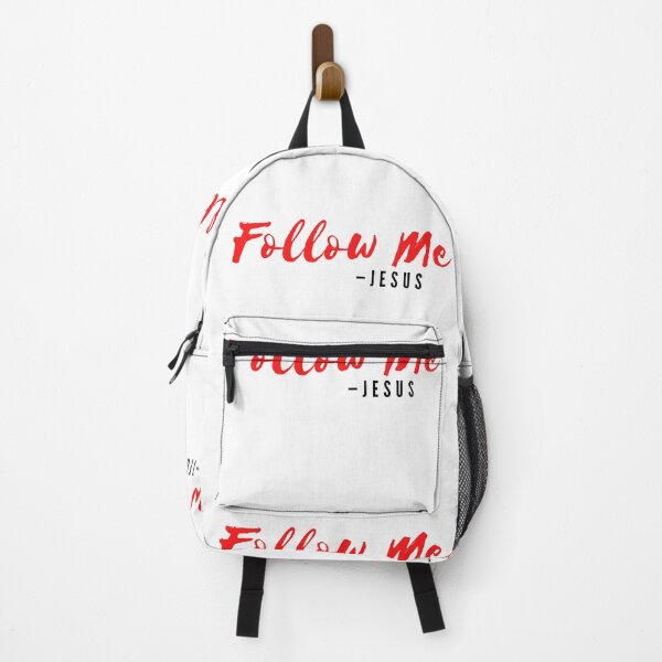 Item preview, Jesus Says, Follow Me | Red and Black on White designed and sold by WordsToArt.