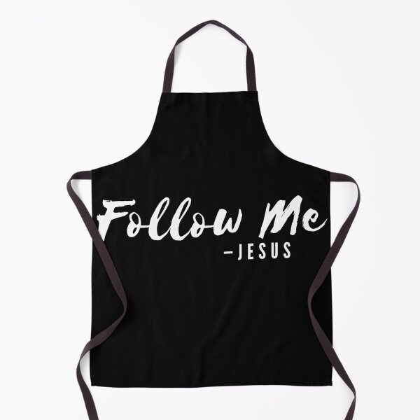 Item preview, Jesus Says, Follow Me | White on Black designed and sold by WordsToArt.