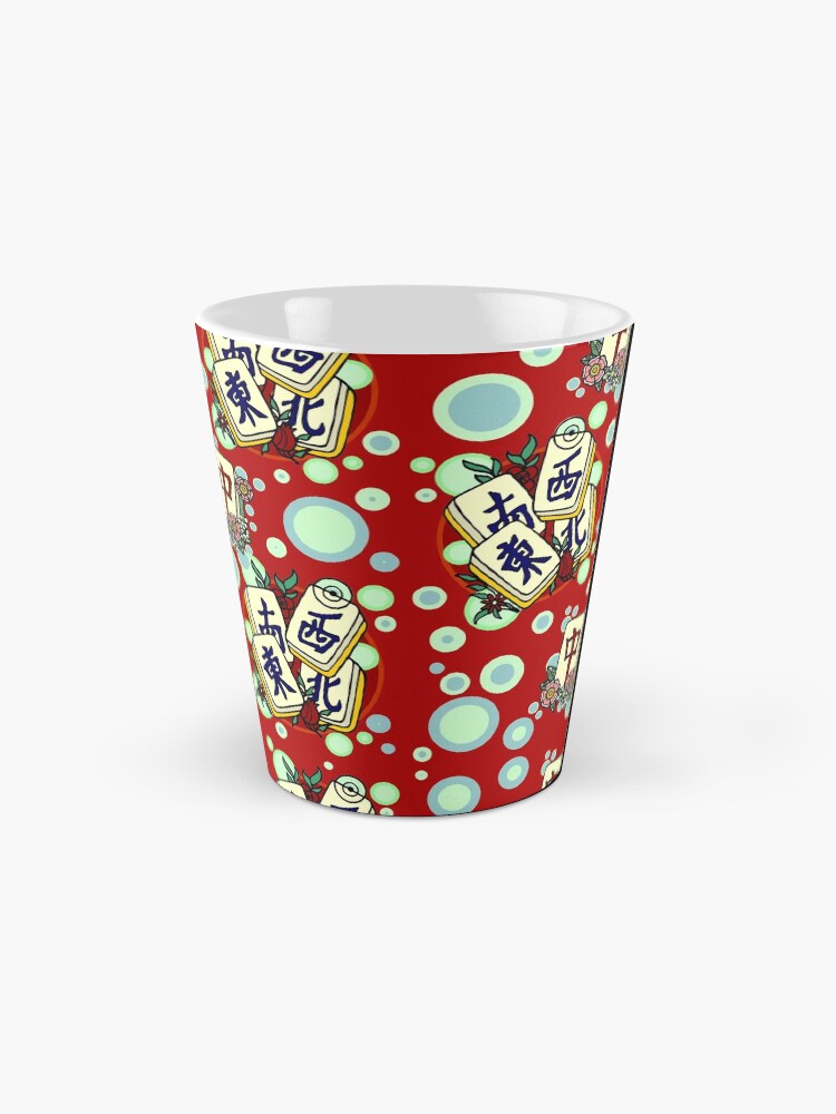 Thumbnail 2 of 4, Coffee Mug, mah jongg pattern designed and sold by sandpiperstudio.