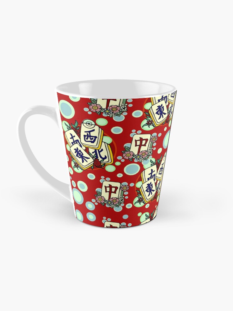 Thumbnail 3 of 4, Coffee Mug, mah jongg pattern designed and sold by sandpiperstudio.