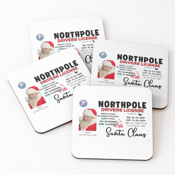 Item preview, SANTA CLAUS DRIVER LICENSE  designed and sold by DiscoVibes.