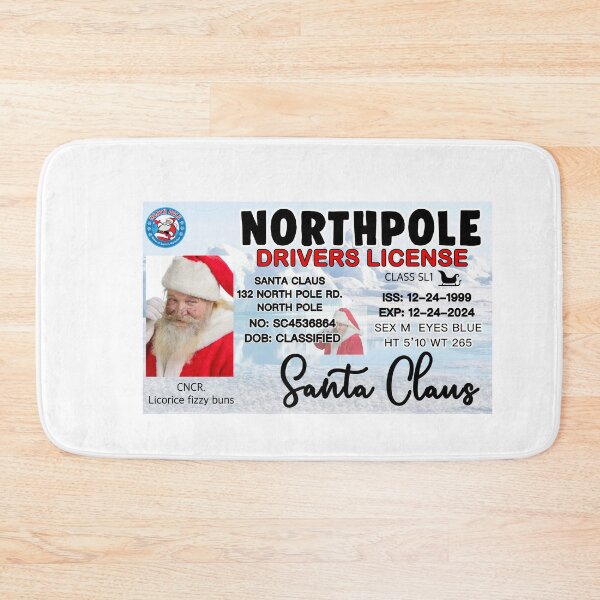 Item preview, SANTA CLAUS DRIVER LICENSE  designed and sold by DiscoVibes.
