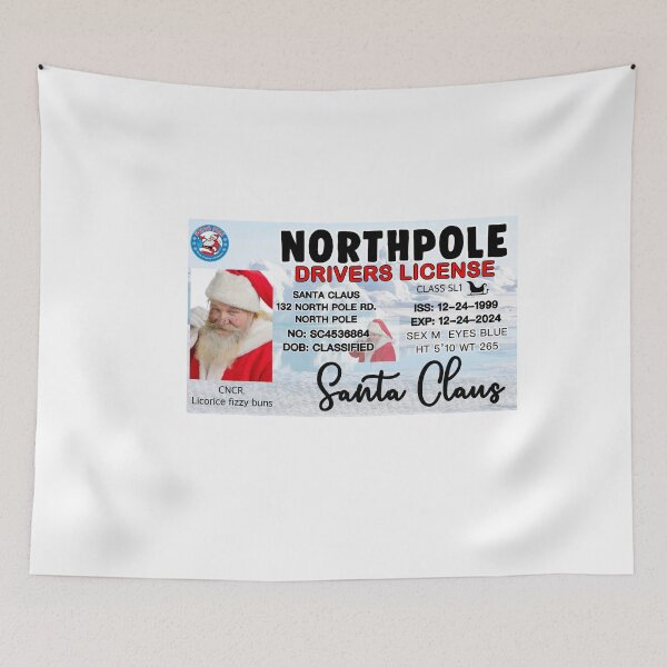Item preview, SANTA CLAUS DRIVER LICENSE  designed and sold by DiscoVibes.