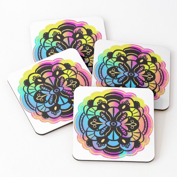 Item preview, Rainbow messy mandala — bright colors hobo designed and sold by thephoenixsoul.
