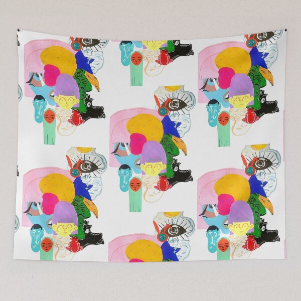 Item preview, Colorful Chaos Gouache Illustration designed and sold by alizzadanika.