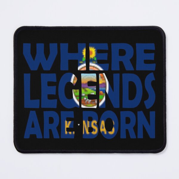 Item preview, Kansas Flag - Where Legends Are Born designed and sold by Quotes-I-Wear.