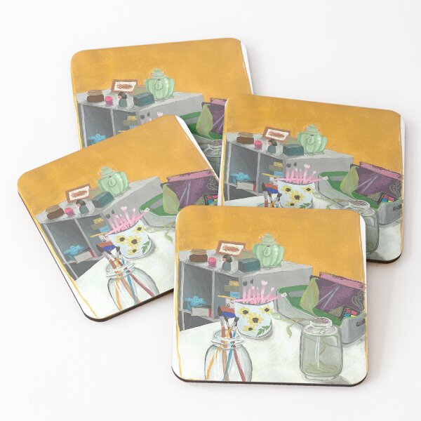Item preview, Gouache Study of a Room Corner designed and sold by alizzadanika.