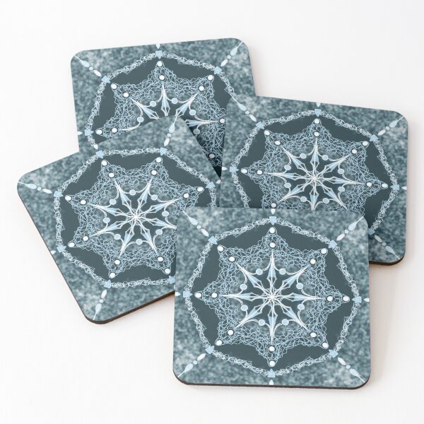 Item preview, Snowflake deep green designed and sold by PalmenteriArts.