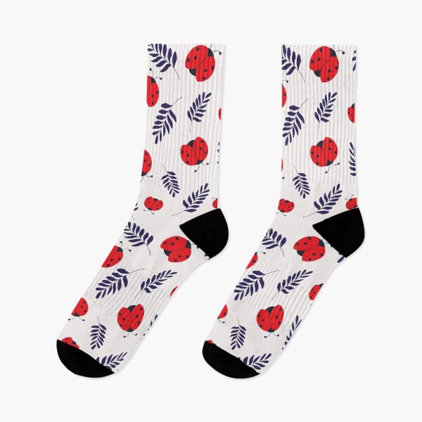 Item preview, Cartoon ladybug with blue leaves on a white designed and sold by FlossieShop96.