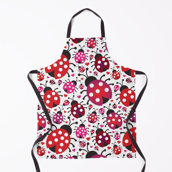 Item preview, Seamless cute ladybug hearts retro designed and sold by FlossieShop96.