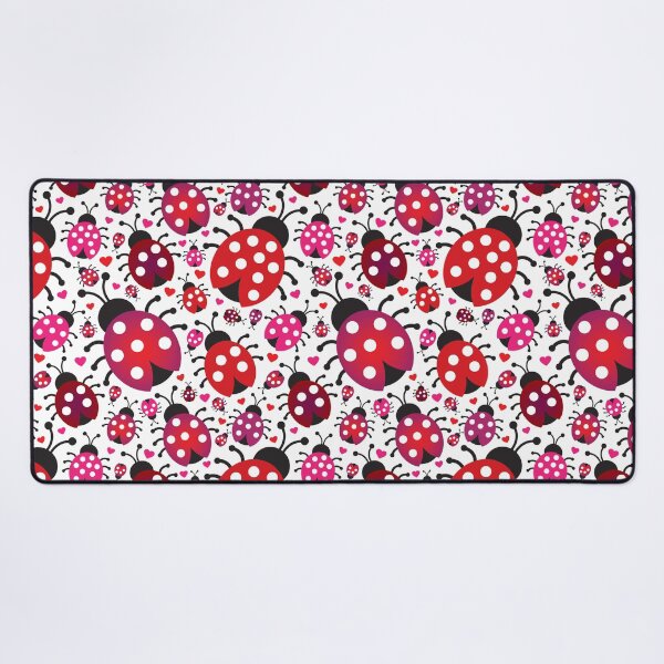 Item preview, Seamless cute ladybug hearts retro designed and sold by FlossieShop96.