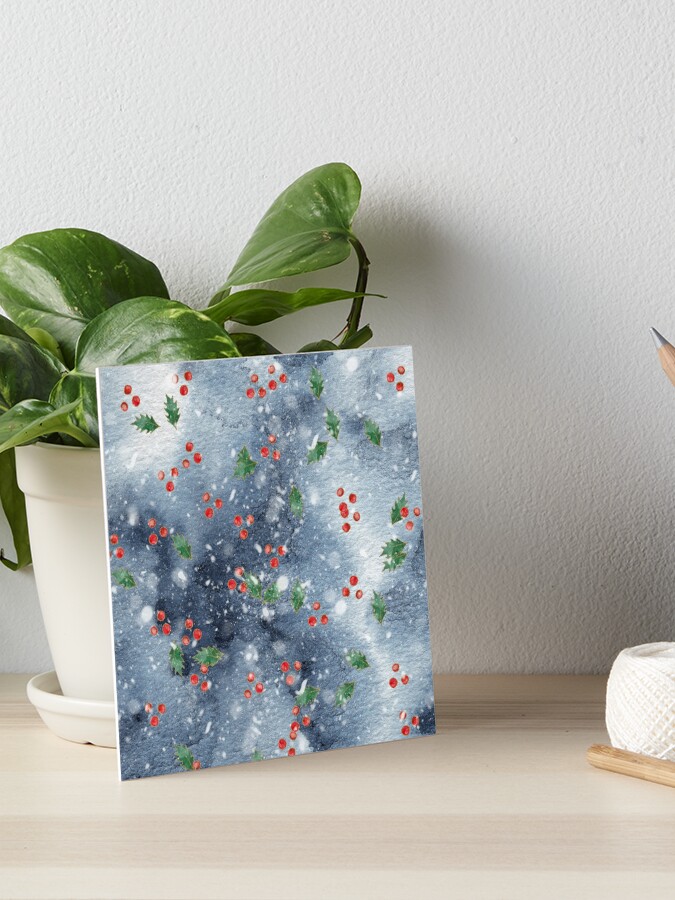 Watercolor Holly Gift Bags