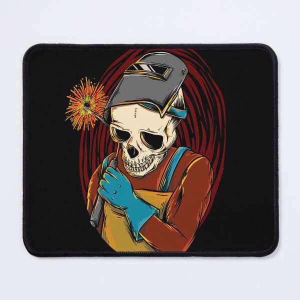 Item preview, On Fire Welder Skull designed and sold by damnoverload.