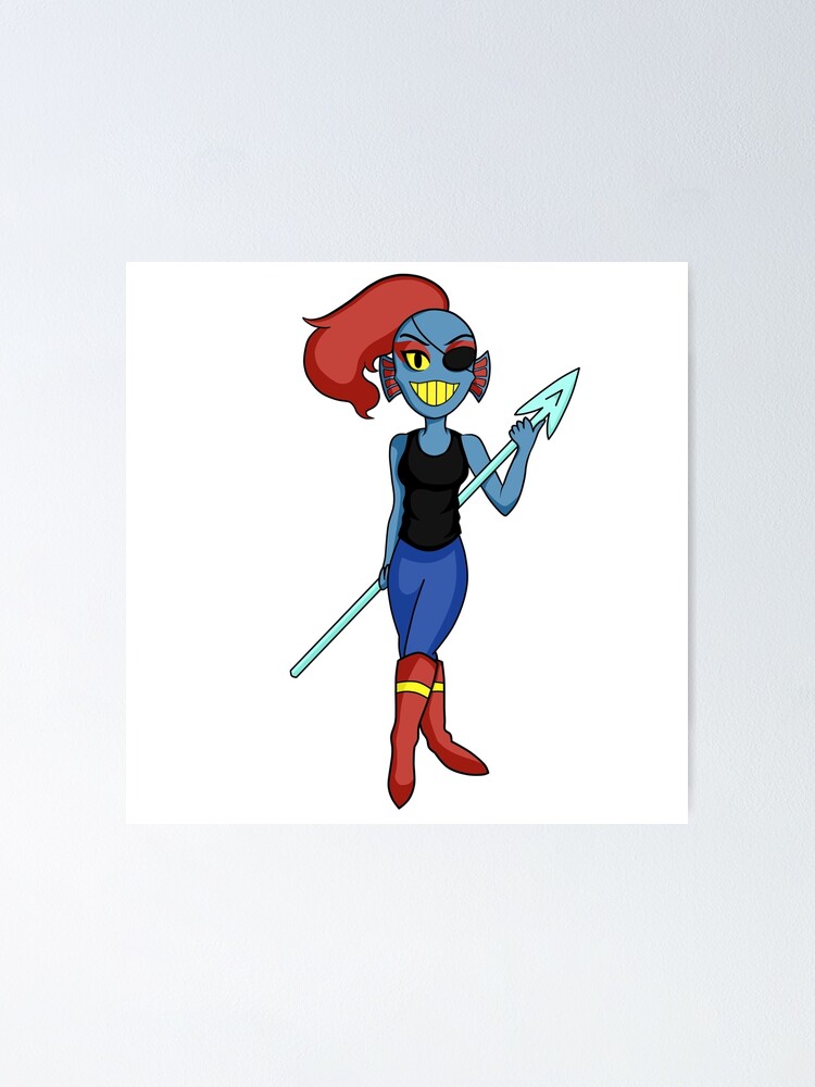 Undertale Undyne Poster For Sale By X Lilbiscuit X Redbubble