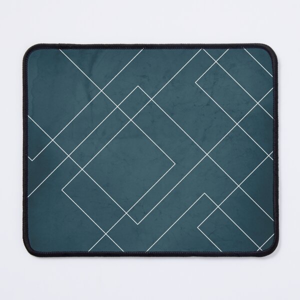Item preview, Overlapping Diamond Lines on Aqua designed and sold by simplydesignart.