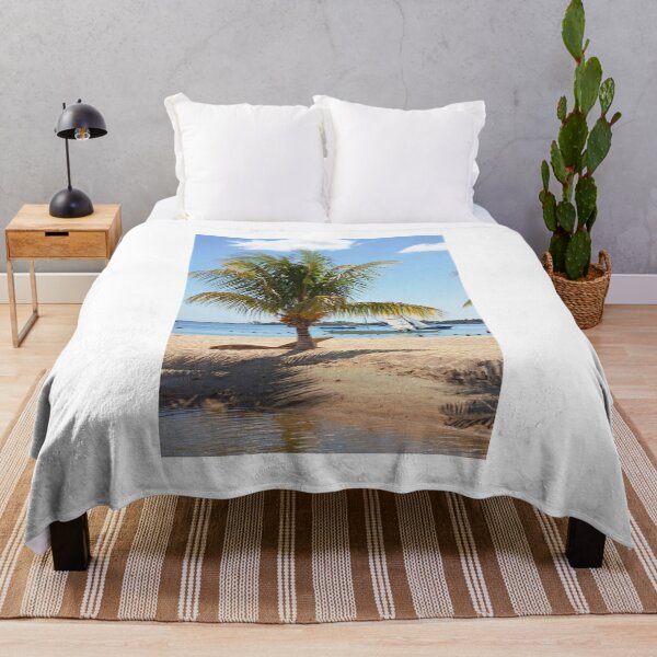 Item preview, palm tree on the beach designed and sold by rajeshbac.