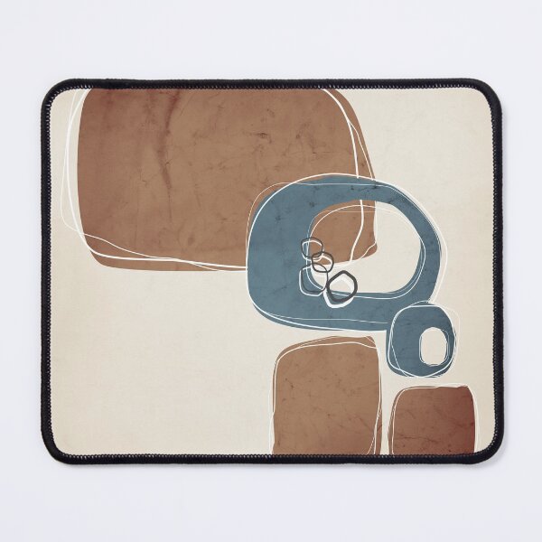 Item preview, Retro Abstract Design in Teal and Cinnamon designed and sold by simplydesignart.