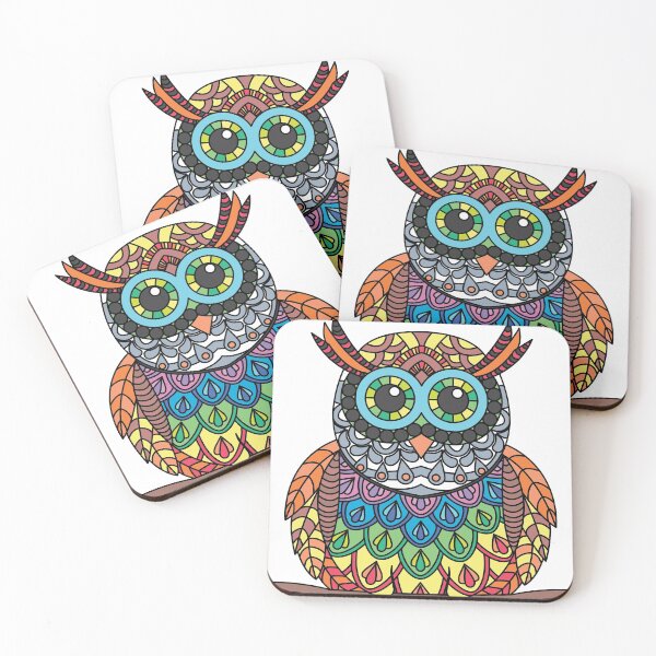 Item preview, Colorful mandala owl designed and sold by THE MNM.