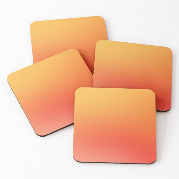 Sunset Gradient Style Coasters (Set of 4)