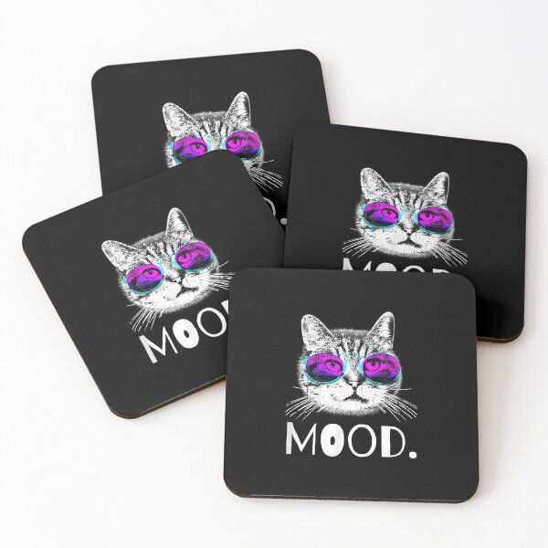 Item preview, FIERCE & BOLD CAT WEARING SUNGLASSES MOOD STATEMENT designed and sold by AdolphSauer.