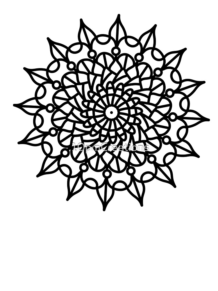 Color-In Mandala - coloring book images, Mandala Mindfulness