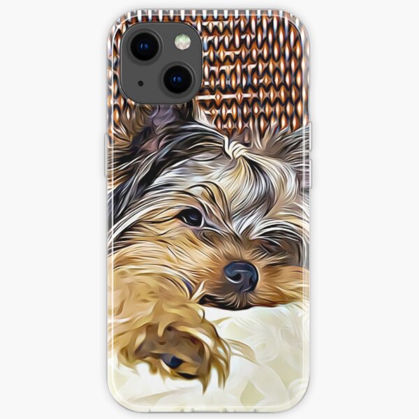 Cute Teacup Yorkie Yorkshire Terrier puppy iPhone Soft Case