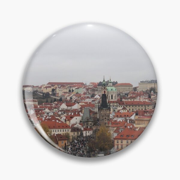 Item preview, View on Prague houses, Vlatva river and Prague Castle from the Old Town Bridge Tower designed and sold by AlessiaCar.