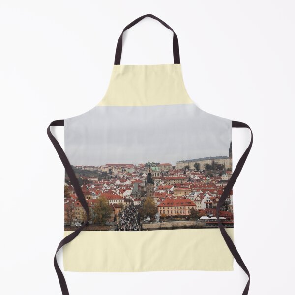 Item preview, View on Prague houses, Vlatva river and Prague Castle from the Old Town Bridge Tower designed and sold by AlessiaCar.