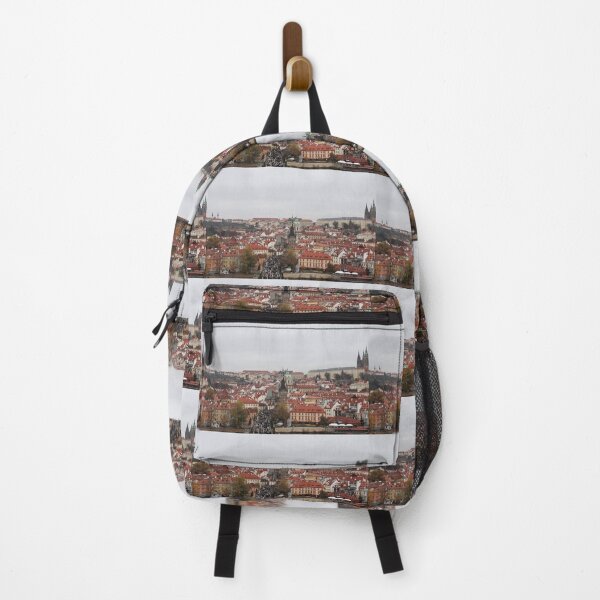 Item preview, View on Prague houses, Vlatva river and Prague Castle from the Old Town Bridge Tower designed and sold by AlessiaCar.