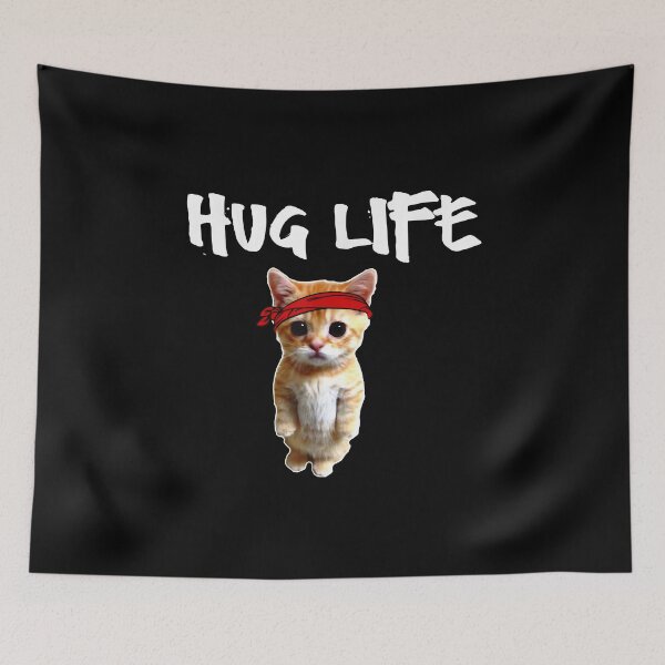 Item preview, Hug Life - Funny awesome Cool cute cat kitten tee designed and sold by AdolphSauer.