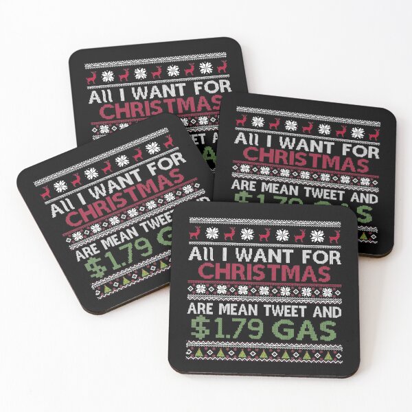 Item preview, All i want for christmas are mean tweet and 1.79$ gas cheap gas trump 2024 bumper thank you brandon designed and sold by Creativy.