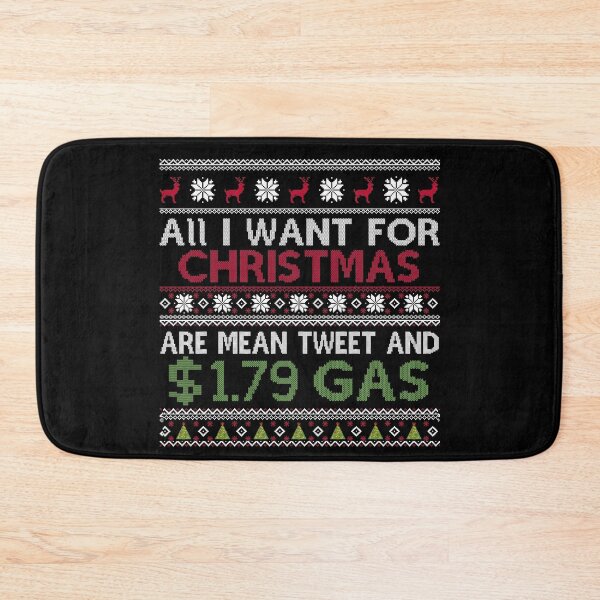 Item preview, All i want for christmas are mean tweet and 1.79$ gas cheap gas trump 2024 bumper thank you brandon designed and sold by Creativy.