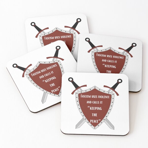 Item preview, Fascism Uses Violence and Calls it "Keeping The Peace"  designed and sold by CheekyGrace.
