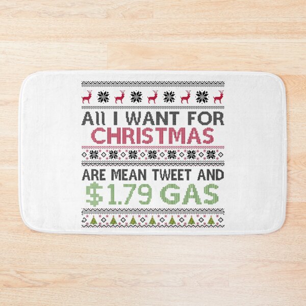 Item preview, All i want for christmas are mean tweet and 1.79$ gas cheap gas trump 2024 bumper thank you brandon designed and sold by Creativy.