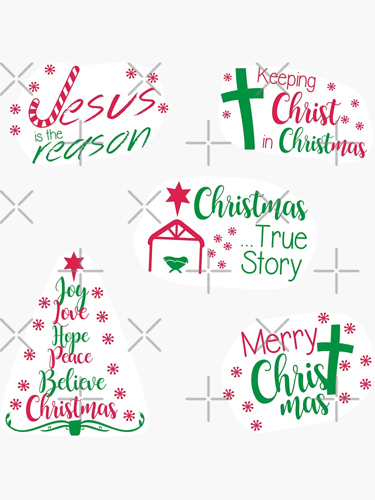 Christian Sticker Pack for Christmas