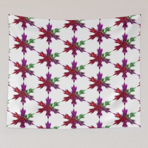 Item preview, Celebration Snowflakes  Fucshia-Green-Red  Star by Iritof designed and sold by iritof.