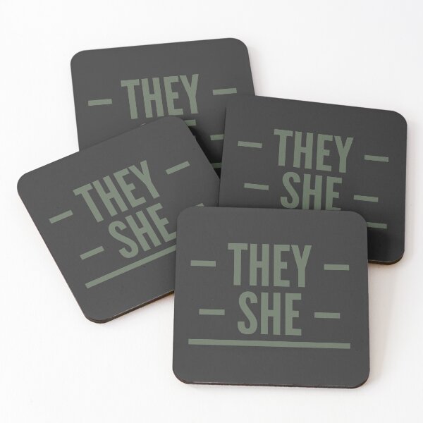 Item preview, They/She Pronouns designed and sold by Vira Magnus Layton.