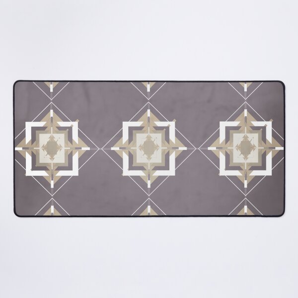 Item preview, Aubergine and Taupe Mosaic Pattern designed and sold by simplydesignart.