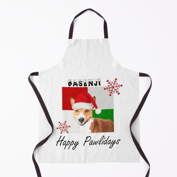 Item preview, Happy Pawlidays – Christmas Basenji Dog Design w/ Santa Hat designed and sold by platinumblks.