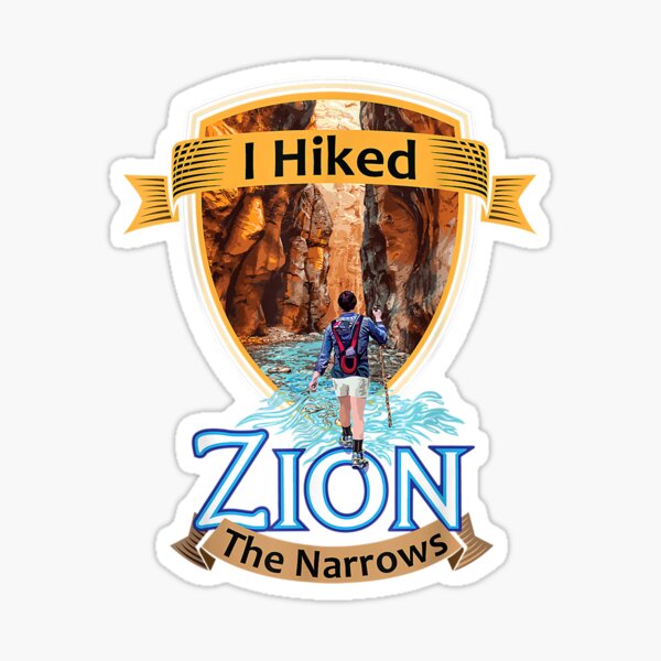 Vista previa del artículo con la obra «Caminé por los estrechos - Parque Nacional Zion, Utah», diseñado y vendido por Auntbee63.