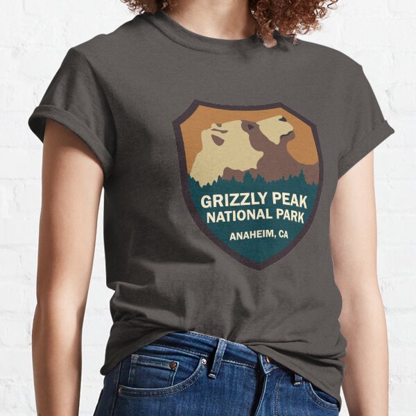 Vista previa del artículo con la obra «Signo del Parque Nacional Grizzly Peak», diseñado y vendido por CarlStickers.