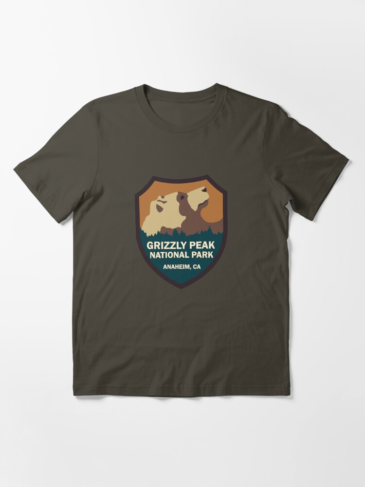 Disney Resorts Grizzly Creek T Shirt Gray Long Sleeve Cotton Mens